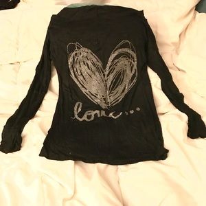 Long sleeved LOVE T shirt